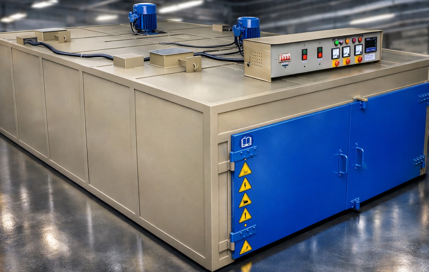 Electric Heating Oven – Versatile Industrial Batch Oven with PID Temperature Control (50-400°C), SS Chamber, Forced Convection, Uniform Heating for Powder Coating, Annealing & Drying Applications